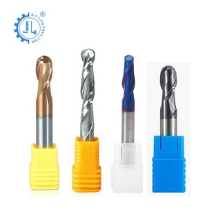 CNC uçları aşağı kesim sıkıştırma Spiral yönlendirici bit Ballnose PCB düz End Mill O flüt Spiral freze kesicisi tabela için - Product Image 5