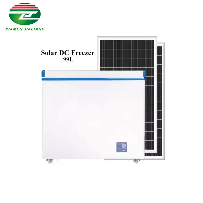 Kulkas Freezer dada 12V kualitas tinggi, kompresor pendingin tenaga surya dalam