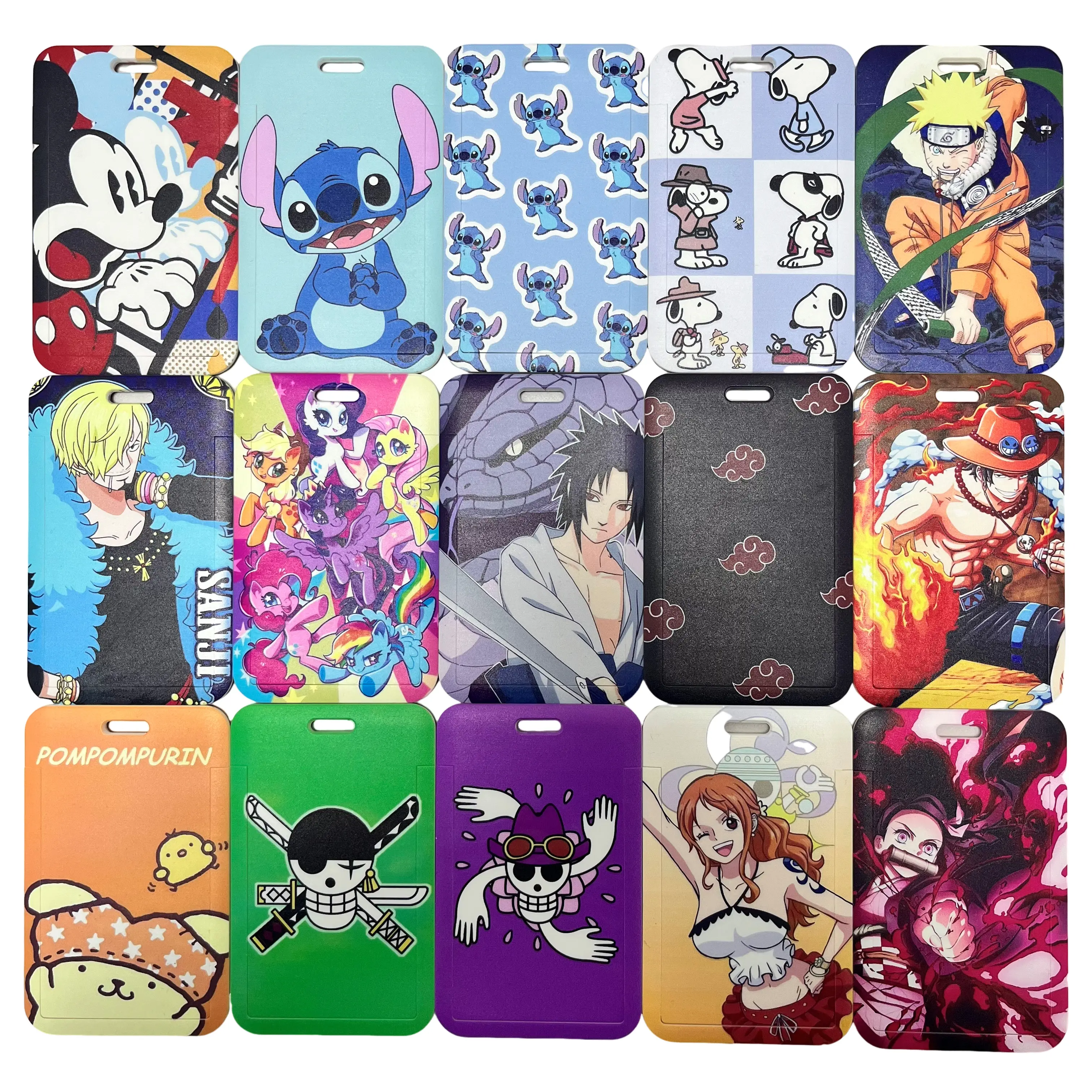 Fabriek Directe Levering Custom Id Houder Hot Selling Cartoon Badge Student Anime Id Kaart Houder