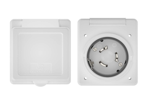 RVトレーラーキャンピングカーカヴァランマリン用RV 125/250V 50 AMP電源プラグツイストロックインレット