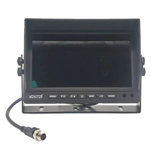 7 pulgadas portátil TFT LCD autobús camión TV Monitor Control remoto 24V Quad Universal pantalla dividida 4 canales RCA entradas cámara de respaldo - Product Image 6