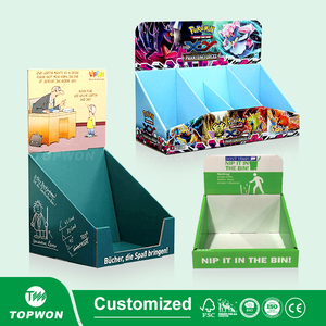 定制纸质Cdu Pop桌台面零售台面展示架Pdq纸板柜台展示 - Product Image 2