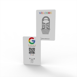 Silone LOGO personalizado Código QR 13,56 MHz PVC tarjeta RFID inteligente NFC Tarjeta DE REVISIÓN DE Google - Product Image 6