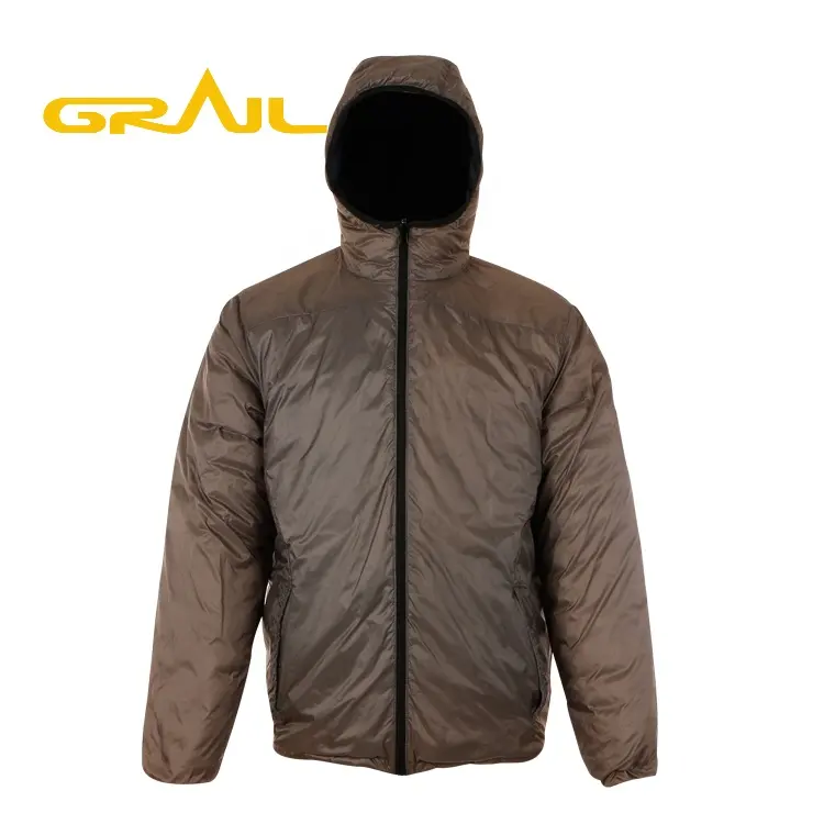 Chaqueta de plumón de pato reversible para hombre, abrigo grueso italiano de plumas, Invierno