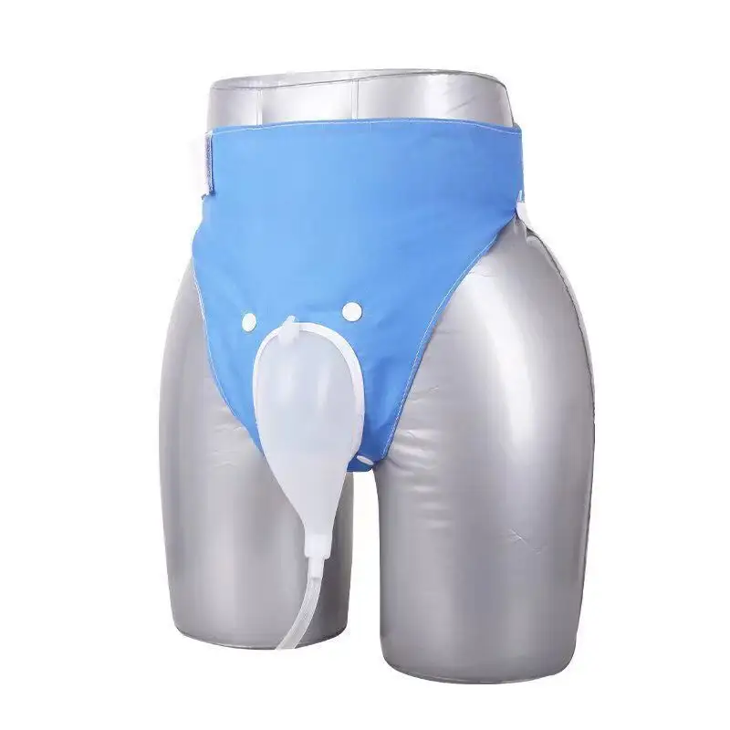 Urinal silikon untuk orang tua, tas koleksi urin pria dan wanita, permadani silikon untuk orang tua