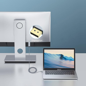 ノートブックをDisplayportのモニターに接続するDP1.4 8K60HzアダプターへのUSB-C