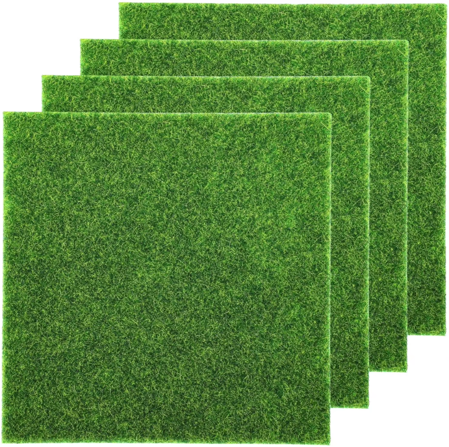Green Artificial Mini Grass Turf (15x15cm)