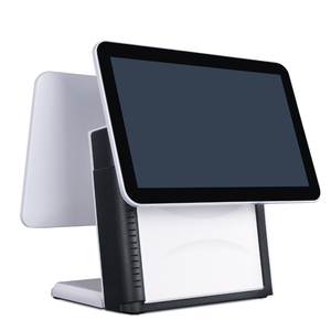 15,6 дюймов двойной экран все в одном кассовый аппарат POS система Win Android система емкостный сенсорный POS машина - Product Image 5