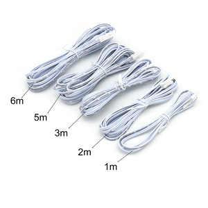 2pin <span class=keywords><strong>Dupont</strong></span> מחבר חוט חוט 1 מ '2 מ' 3 מ '5m 6m 22awg דופונט נקבה תקע הרחבה חוט Rca סוג 25a