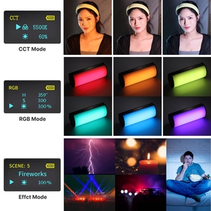 Ulanzi i-Light RGB dahili lityum pil kompakt manyetik tüp LED Video ışığı, taşınabilir kamera hafif Canon Nikon SLR - Product Image 4