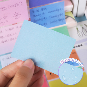 促销立方体彩色防水记事本套装后拉出样式定制艺术便签 - Product Image 6