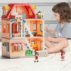 革新的な186個のDIYヴィラビルディングブロックおもちゃセットボックスに詰められた女の子のためのカスタマイズ可能な家のモデルOEM/ODMが受け入れられました