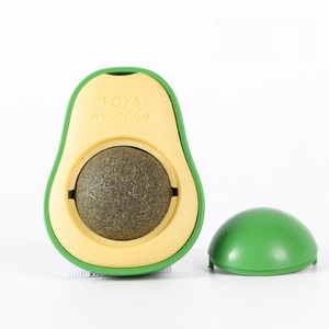 Snack, golosinas giratorias saludables, gatito, juguete comestible para gatos, bola para lamer menta, aguacate, hierba gatera, Bola de pared, juguetes para gatos, hierba gatera y aguacate - Product Image 1