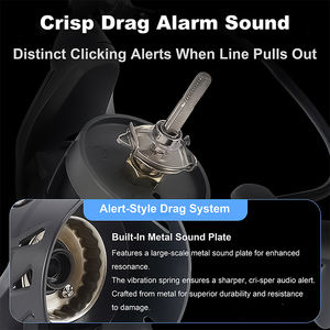 Máy câu cá tốc độ cao bằng carbon toàn bộ, cần xoay bằng dây kim loại, 6+1 vòng bi, lực phanh 12kg, chuyên câu cá chép. - Product Image 5