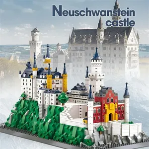 6226 Neuschwanstein kale blok seti almanya 1969 adet plastik ABS yapı modeli oyuncaklar çocuklar için yaratıcı eğitim hediyeler - Product Image 4