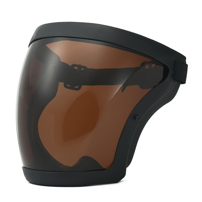 Black frame dark brown lenses