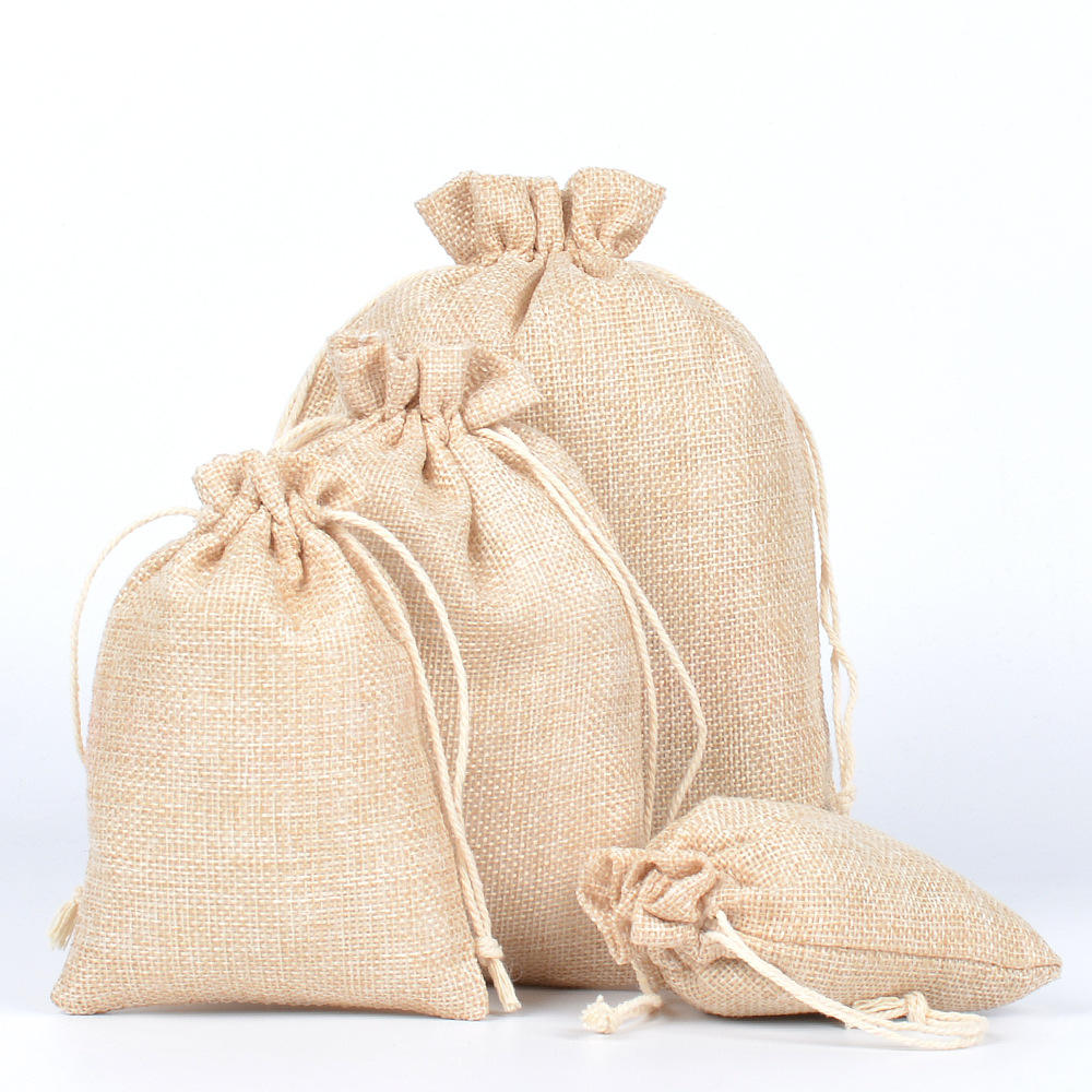 Beige cotton rope (burlap bag)