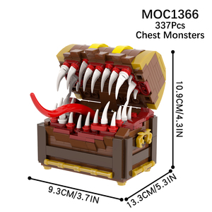MOOXI Dungeons and Dragons <strong>Game</strong> Characters Treasure Chest Monsters Displacer Beast Self-loading <strong>Dice</strong> Tower Building Blocks <strong>Toys</strong> - Product Image 5