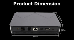 Eglobal 4Core Intel Core I5-10200H/i5-10300H/i7-1165G7 <strong>Desktop</strong> <strong>Computer</strong> Fan Three Display 1LAN 7USB Mini PC Gaming Win10 64GB D4 - Product Image 6
