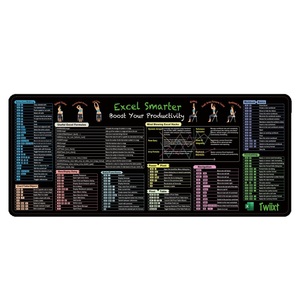 Gaxever personalizado Excel inglés acceso directo teclado y alfombrilla de ratón, gran integrado Oficina Ip ordenador antideslizante escritorio Pad - Product Image 3