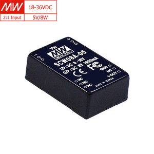 MEAN WELL SCW08A-05, EMI Filter, 9-18VDC <strong>Input</strong>, 5V/8W <strong>Output</strong>, <strong>DC</strong>-<strong>DC</strong> Converter, Industrial &amp; Instrumentation Applications - Product Image 1