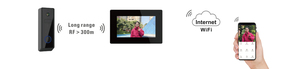 Wireless WK01 7&quot; Inch High Quality Video Latest Model <strong>Touch</strong> <strong>Button</strong> Screen Smartphone Video <strong>Intercom</strong> <strong>System</strong> for Home Villa - Product Image 2