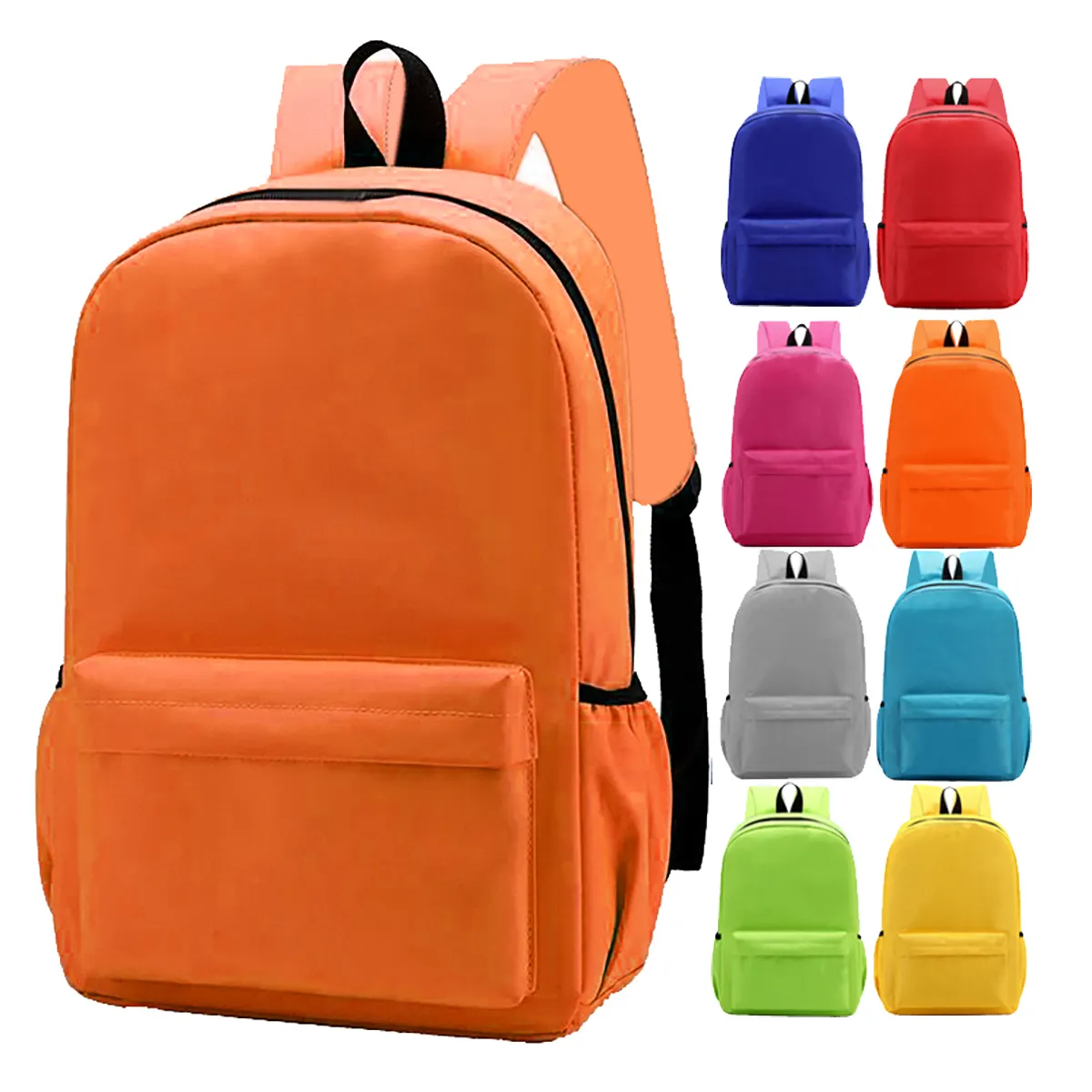 Prêt à Expédier Tissu Polyester Respirant Léger Offre Spéciale Durable Cartables École Sac À Dos Sacs pour L'école Enfants Enfants