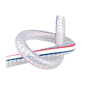 שקוף PVC פלדת חוט מים תעשייתי צינור פריקה
