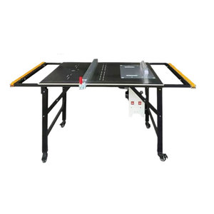 Verimli ve doğru kesim için büyük çalışma masası ve ayarlanabilir bıçak hızı ile güçlü ahşap masa testere - Product Image 3