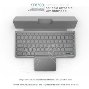 Multicanal para teclado Bluetooth con panel táctil oculto USB portátil a prueba de polvo para nueva computadora y computadora portátil Nuevo teclado - Product Image 4