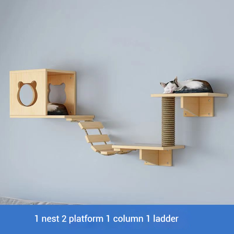 One nest, two platforms, one elevator and one pillar