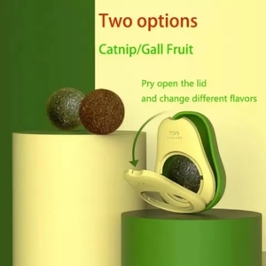 Bola de pared de hierba gatera de aguacate, juguetes para gatos, hierba gatera, 1 Uds., juguetes de hierba gatera con forma de aguacate, golosinas giratorias, juguetes para gatos de interior - Product Image 4