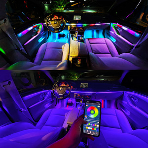 22 in <strong>1</strong> Dream Color RGB Dynamic Car Interior Light Wireless APP Control Ambient Atmosphere <strong>LED</strong> Light Kit for Car - Product Image 2