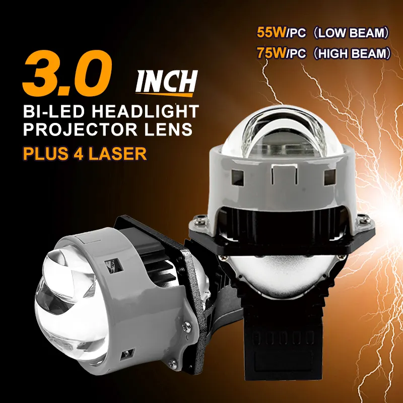 Artı 4 DT ışık led far lambaları led lens h4 mini projektör led h4 led h4 mini lens motosiklet artı 4 dt led far