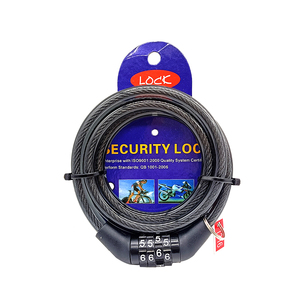 4 <strong>Code</strong> Anti Theft Bicycle Cable Lock <strong>Security</strong> Combination <strong>Password</strong> Chain Lock - Product Image 1