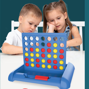4列のゲームクラシックな脳トレーニングプラスチックボードゲームは、家族の子供と大人のための4列のセット戦略ゲームを接続します