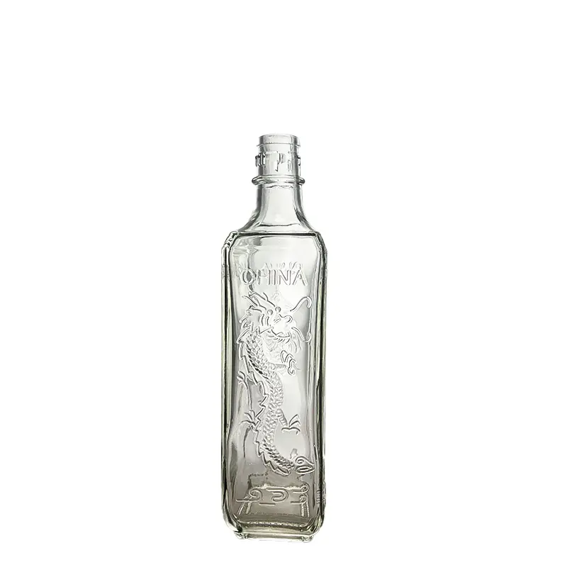 Desain Modern Whisky botol gunung Vodka Gin wiski botol kaca