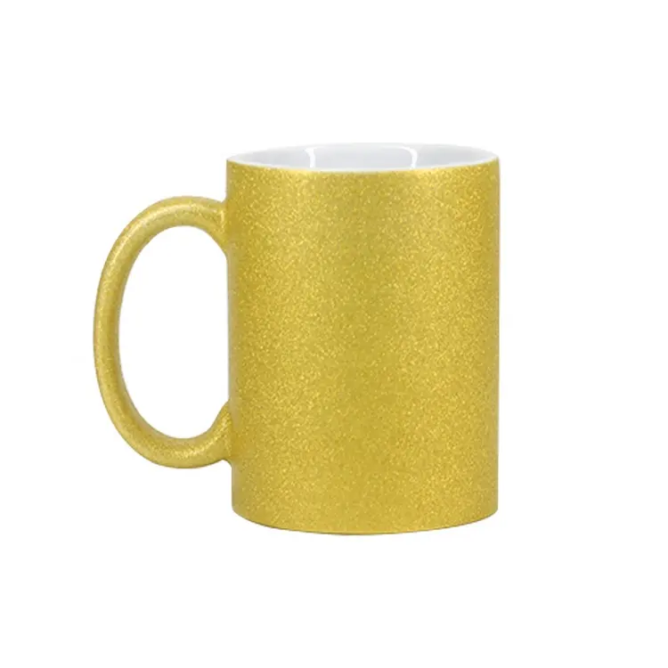 11oz individuell bedruckte Sublimation Silver Pearl Surface Keramik Kaffeetasse