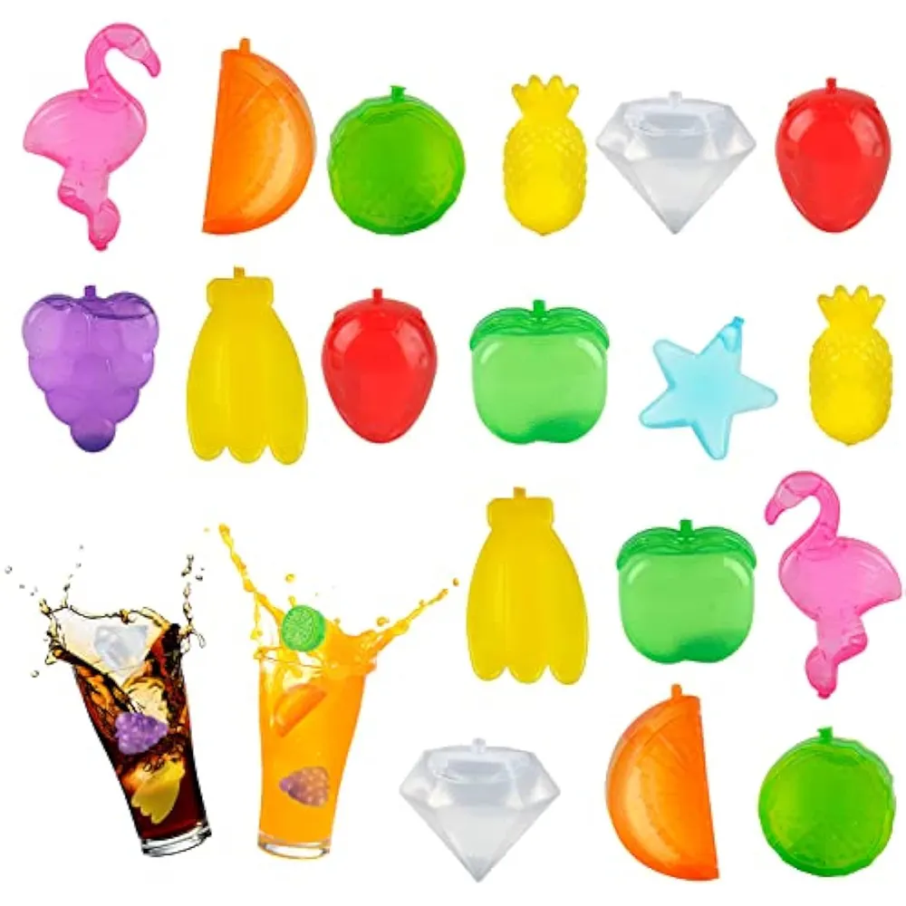 Многоразовые пластиковые фруктовые алмазные Фламинго кубики льда для охлаждения напитков украшение для вечеринки питье
