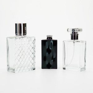 Vista Luxury Custom <strong>10ml</strong> 30ml 50ml 60ml 100ml clear Frosted Flat square <strong>Empty</strong> Glass Bottle Perfumes Bottle with Packaging <strong>Box</strong> - Product Image 1