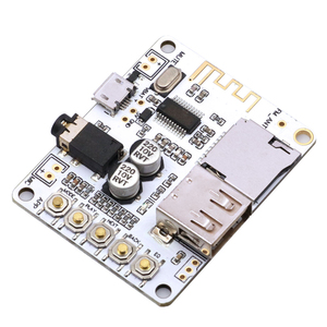 Placa receptora de Audio Bluetooth con ranura para tarjeta TF USB, salida de reproducción de decodificación, módulo de música estéreo inalámbrico de 2, 5V 2,1