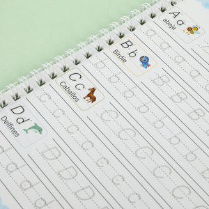 İspanyolca 4 kitap sihirli yeniden kullanılabilir kaligrafi kitap okul öncesi çocuklar için uygulama yazma Copybook - Product Image 6