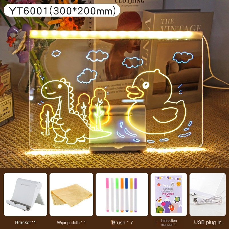 colorful YT6001 Graffiti Drawing Board, 7 Pens,