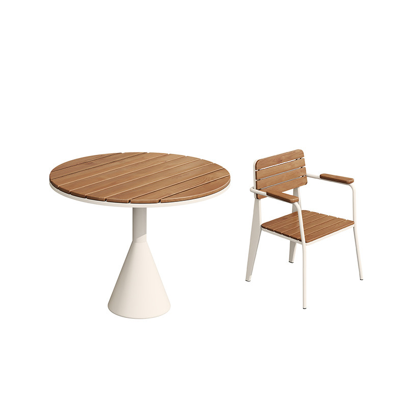 White round table-4 chair-60cm diameter