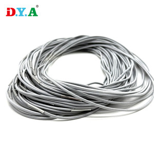 Cuerda elástica personalizada de 2mm de diámetro, cordón elástico de bucle terminado con púas de conector de Metal para embalaje de cuaderno de libros - Product Image 1