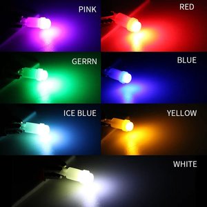 A80 <strong>12V</strong> Universal for Automobile&amp;motorcycles <strong>LED</strong> Dashboard Light T5 with Cob-1smd Ceramic <strong>LED</strong> Indicator Light for Dashboard - Product Image 6