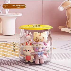 Bán buôn hộ gia đình hình lục giác không khí chặt chẽ dễ thương hình thủy tinh Cookie kẹo lọ - Product Image 5