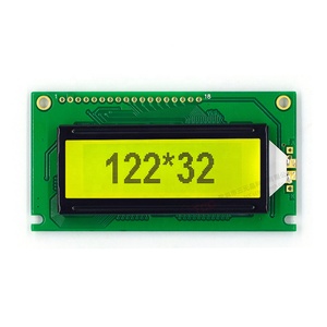 18 pin Monochrome screen 122x32 Graphic LCD Module 8-bit parallel 122*32 LCD <strong>Display</strong> - Product Image 1