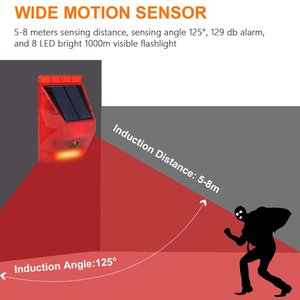 USB зарядка 8LED солнечной сигнализации светодиодные беспроводной 4 режима Солнечный свет Батарея дистанционного управления с сигнализацией для солнечной энергии аварийный предупредительный световой сигнал