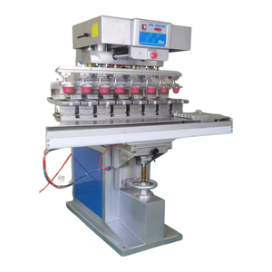 Multifunktions-Logo-Etiketten tinte 8-Farben-Automatik-Pad-Druckmaschine mit Shuttle - Product Image 1